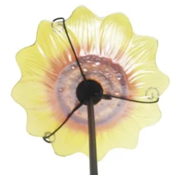 Enchanted Garden™ 11" Glass Sunflower Bird Bath -The Thrive Yard Sales 277 5674 09 2300px