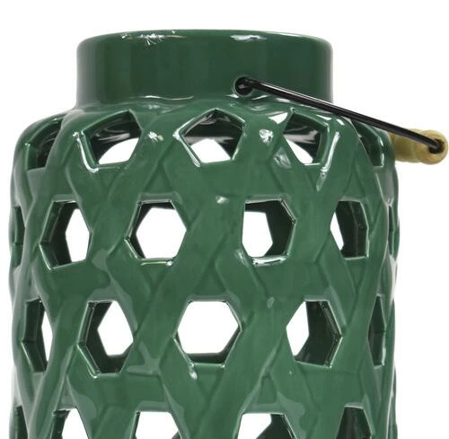 Enchanted Garden™ 9.75" Ceramic Solar Lantern 9 Enchanted Garden™ 9.75" Ceramic Solar Lantern - Image 7