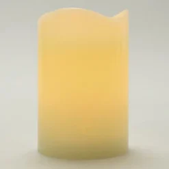 Enchanted Garden® 4" X 6" LED Flameless Candle -The Thrive Yard Sales 277 5860 4 x6 IvoryLEDCandle hero lit