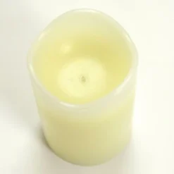 Enchanted Garden® 4" X 6" LED Flameless Candle -The Thrive Yard Sales 277 5860 4 x6 IvoryLEDCandle hi angle