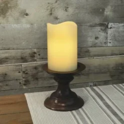 Enchanted Garden® 4" X 6" LED Flameless Candle -The Thrive Yard Sales 277 5860 4 x6 IvoryLEDCandle scene2