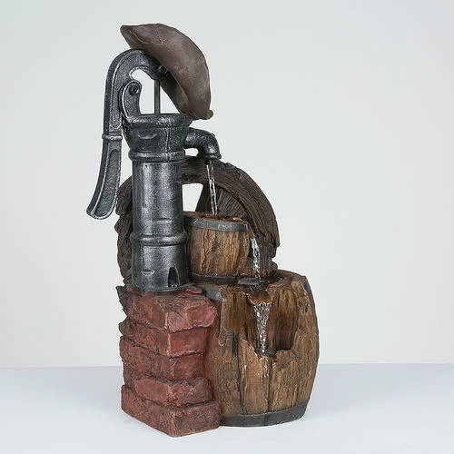 Enchanted Garden™ 28" Tiered Water Pump Outdoor Water Fountain 5 Enchanted Garden™ 28" Tiered Water Pump Outdoor Water Fountain - Image 3