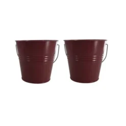 Enchanted Garden™ 2-Pack Painted Citronella Bucket - Assorted Colors -The Thrive Yard Sales 2773054 21108P 2 Red 3500px