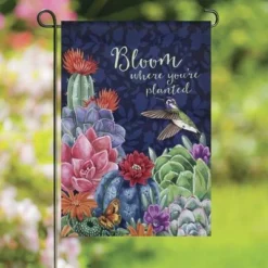 Enchanted Garden™ 12.5" X 18" Garden Flag - Assorted Styles -The Thrive Yard Sales 2773272 Bloom Where Youre Planted GARDENFlag scenic