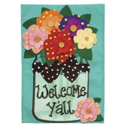 Enchanted Garden™ 12.5" X 18" Applique Flag - Assorted Styles
