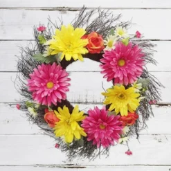 Enchanted Garden™ 24" Spring Wreath - Assorted Styles -The Thrive Yard Sales 2773456 C
