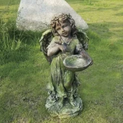 Enchanted Garden™ 22" Angel With Bowl Statue -The Thrive Yard Sales 2773718 SceneCK 350552