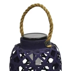 Enchanted Garden™ 12" Bamboo Solar LED Lantern - Assorted Colors -The Thrive Yard Sales 2773853 07 2400px