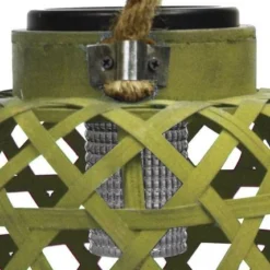 Enchanted Garden™ 12" Bamboo Solar LED Lantern - Assorted Colors -The Thrive Yard Sales 2773853 10 1000px