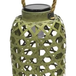 Enchanted Garden™ 12" Bamboo Solar LED Lantern - Assorted Colors -The Thrive Yard Sales 2773853 2022Color 02 2400px