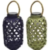 Enchanted Garden™ 12" Bamboo Solar LED Lantern - Assorted Colors