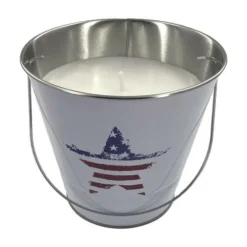 Enchanted Garden™ Metal Bucket Patriotic Citronella Candle - Assorted Colors -The Thrive Yard Sales 2773868 21092PR White 1900px