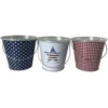Enchanted Garden™ Metal Bucket Patriotic Citronella Candle - Assorted Colors -The Thrive Yard Sales 2773868 21092PR 1800px