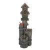 Enchanted Garden™ 33" Tiered Bird House Outdoor Water Fountain