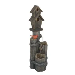 Enchanted Garden™ 33" Tiered Bird House Outdoor Water Fountain -The Thrive Yard Sales 2774022leftside