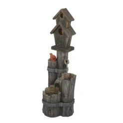Enchanted Garden™ 33" Tiered Bird House Outdoor Water Fountain -The Thrive Yard Sales 2774022rightside
