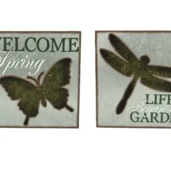 Enchanted Garden™ 13" Galvanized Cut Out Outdoor Wall Art - Assorted Styles
