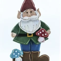 Enchanted Garden™ 27" Wood Gnome With Mushroom -The Thrive Yard Sales 2774257 02