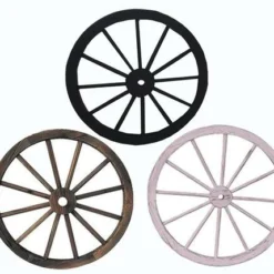 Enchanted Garden™ 23" Wagon Wheel Outdoor Wall Art - Assorted Colors