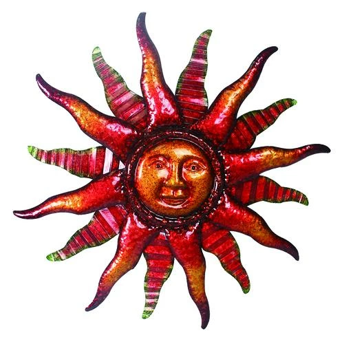 Enchanted Garden™ 24.4" Metal Sun Outdoor Wall Art - Assorted Styles 4 Enchanted Garden™ 24.4" Metal Sun Outdoor Wall Art - Assorted Styles - Image 2
