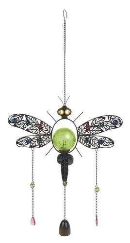 Enchanted Garden® 29.53" Solar Dragonfly Wind Chime 3 Enchanted Garden® 29.53" Solar Dragonfly Wind Chime