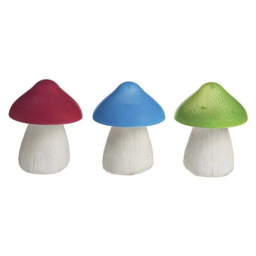 Enchanted Garden™ Solar Mushroom Garden Statuary - Assorted Styles 3 Enchanted Garden™ Solar Mushroom Garden Statuary - Assorted Styles