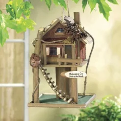 Enchanted Garden™ 12" Treehouse Bird House And Feeder -The Thrive Yard Sales 2774508scene