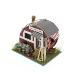 Enchanted Garden™ 7" Red Camper Bird House -The Thrive Yard Sales 2774510isometric