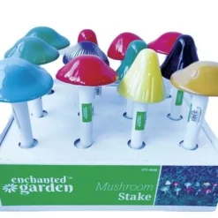 Enchanted Garden™ 8" Ceramic Mushroom Garden Stake - Assorted Styles -The Thrive Yard Sales 2774549 1800