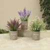 Enchanted Garden™ 9" Artificial Wild Flower With Burlap Pot - Assorted Styles -The Thrive Yard Sales 2774610
