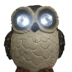 Enchanted Garden™ 14" Solar Eyed Owl Statue -The Thrive Yard Sales 2774640CK350107