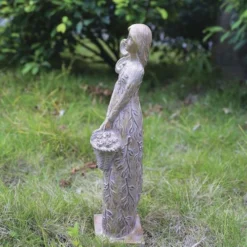 Enchanted Garden™ 17" Girl Statue - Assorted Styles -The Thrive Yard Sales 2774735 AG30404 GIRL STATUE side SCENIC3