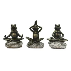 Enchanted Garden™ 5" Bronze Yoga Frog - Assorted Styles