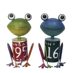 Enchanted Garden™ 10.63" Metal Frog Statue - Assorted Styles