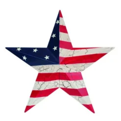 Enchanted Garden™ 23" Metal Patriotic Star Outdoor Wall Art
