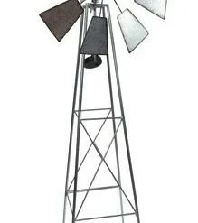Enchanted Garden™ 60" Galvanized Solar Windmill