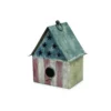 Enchanted Garden® 10.4" Patriotic Antique Metal Bird House