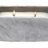 Enchanted Garden™ 16 Oz. Square Concrete Citronella Candle - Assorted Colors -The Thrive Yard Sales 2775217 White 2021 CMYKK