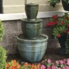 Enchanted Garden™ 34.5" Tiered Carlotta Outdoor Water Fountain