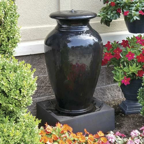 Enchanted Garden™ 38.5" Tuscan Jar Outdoor Water Fountain 3 Enchanted Garden™ 38.5" Tuscan Jar Outdoor Water Fountain