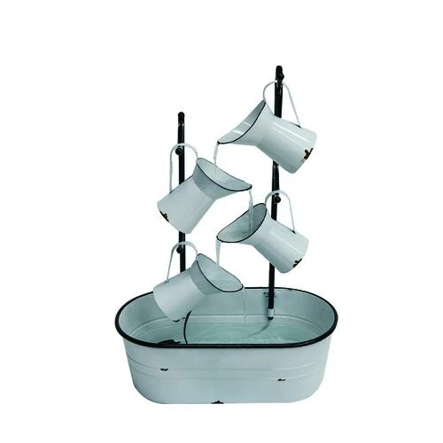 Enchanted Garden™ 33" Metal Pitcher Outdoor Water Fountain 3 Enchanted Garden™ 33" Metal Pitcher Outdoor Water Fountain