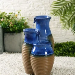 Enchanted Garden™ 24.8" Tiered Vase Outdoor Water Fountain -The Thrive Yard Sales 2775237 P SC