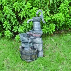 Enchanted Garden™ 20.75" Tiered Water Pump Outdoor Water Fountain -The Thrive Yard Sales 2775245 P SC V2