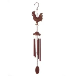 Enchanted Garden® 29" Rooster Wind Chime - Assorted Colors 15 Enchanted Garden® 29" Rooster Wind Chime - Assorted Colors -The Thrive Yard Sales 2775336 P RED