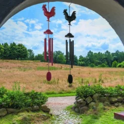 Enchanted Garden® 29" Rooster Wind Chime - Assorted Colors 14 Enchanted Garden® 29" Rooster Wind Chime - Assorted Colors -The Thrive Yard Sales 2775336 P SC
