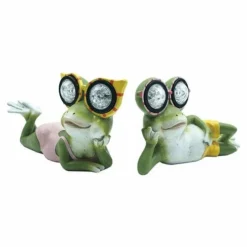 Enchanted Garden™ 7" Sunbathing Solar Frog Statue - Assorted Styles 11 Enchanted Garden™ 7" Sunbathing Solar Frog Statue - Assorted Styles -The Thrive Yard Sales 2775377 P RS.jpg