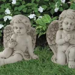 Enchanted Garden™ 7.75" Resin Angel Statue - Assorted Styles -The Thrive Yard Sales 2775397 AngelStatue