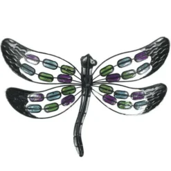 Enchanted Garden™ 14.7" Beads Dragonfly Outdoor Wall Art - Assorted Styles -The Thrive Yard Sales 2775410 3 P BK 1800