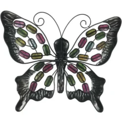 Enchanted Garden™ 15.75" Beads Butterfly Outdoor Wall Art 5 Enchanted Garden™ 15.75" Beads Butterfly Outdoor Wall Art -The Thrive Yard Sales 2775412 P BK 1800