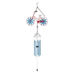 Enchanted Garden® 32.5" Metal Bicycle Wind Chime - Assorted Colors -The Thrive Yard Sales 2775416A